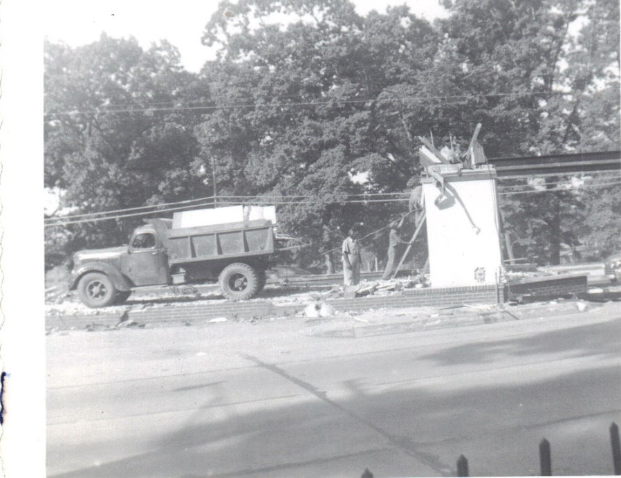 during demolition