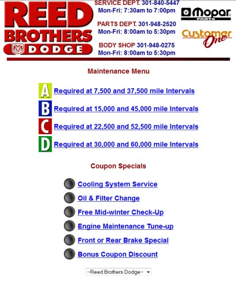 1st Website Specials