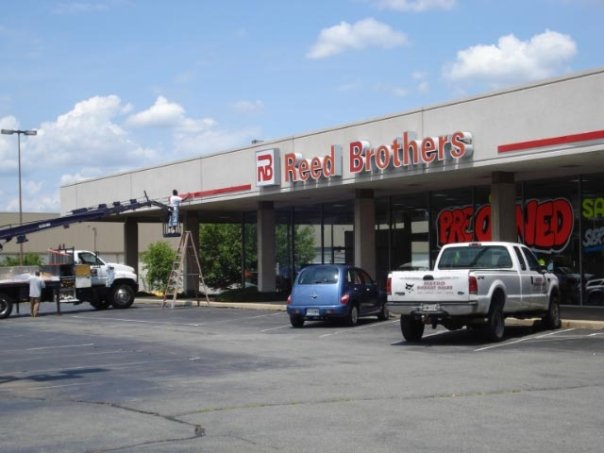 Dodge brand signs come down