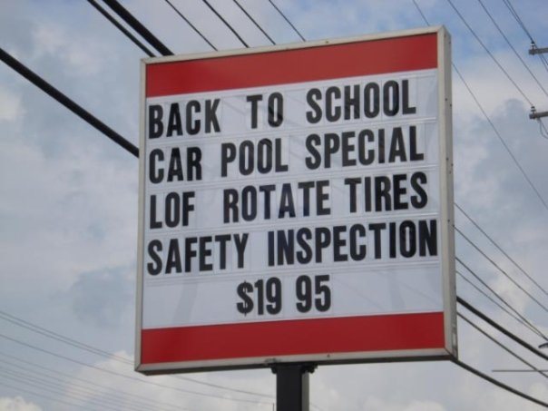 Reed Brothers Automotive Signs Go Up