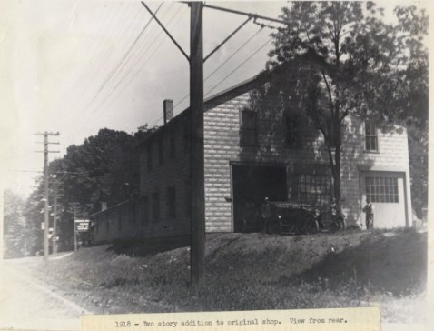 1918 Two Story Addition to Original Shop. View From Rear