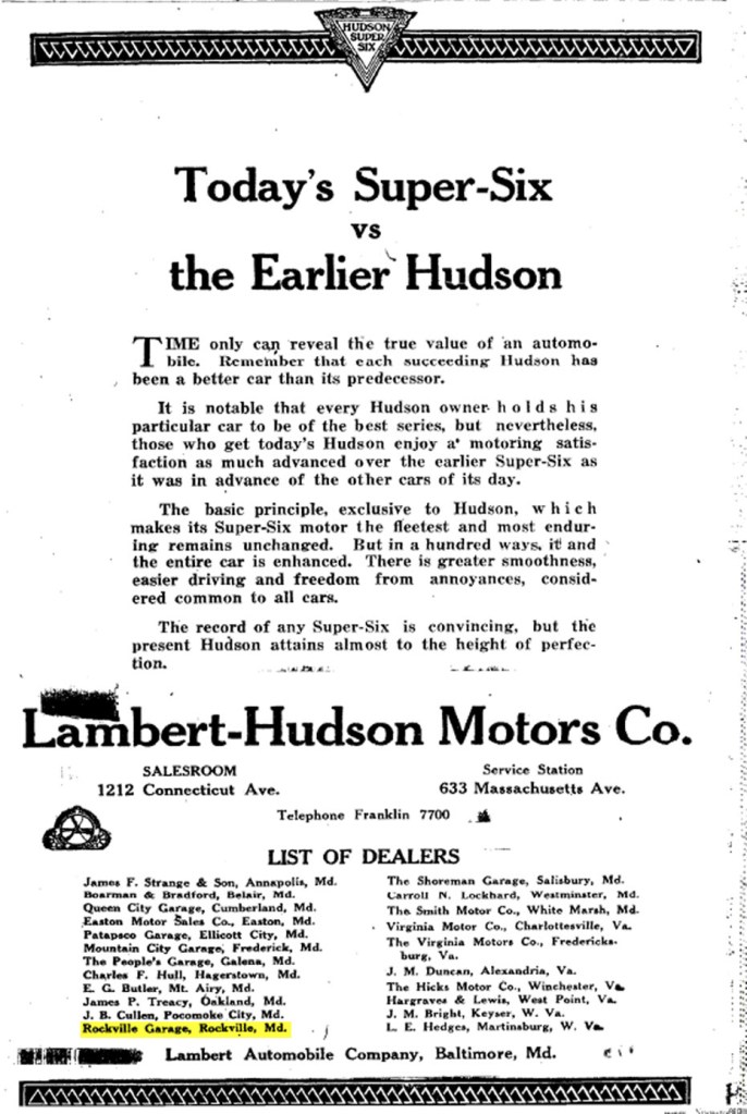 Rockville Garage - Washington Post, The - Sunday, July 11, 1920, Washington, District Of Columbia Rockville Garage - Washington Post, The - Sunday, July 11, 1920, Washington, District Of Columbia