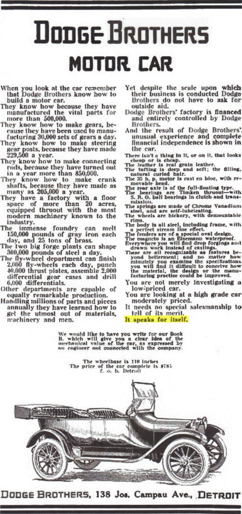 It Speaks for Itself 