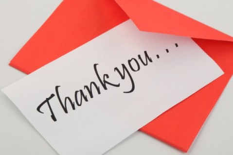 thank you note