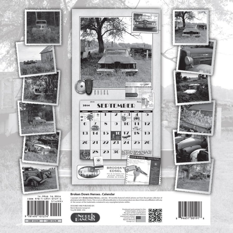 2015 Broken Down Heroes Calendar