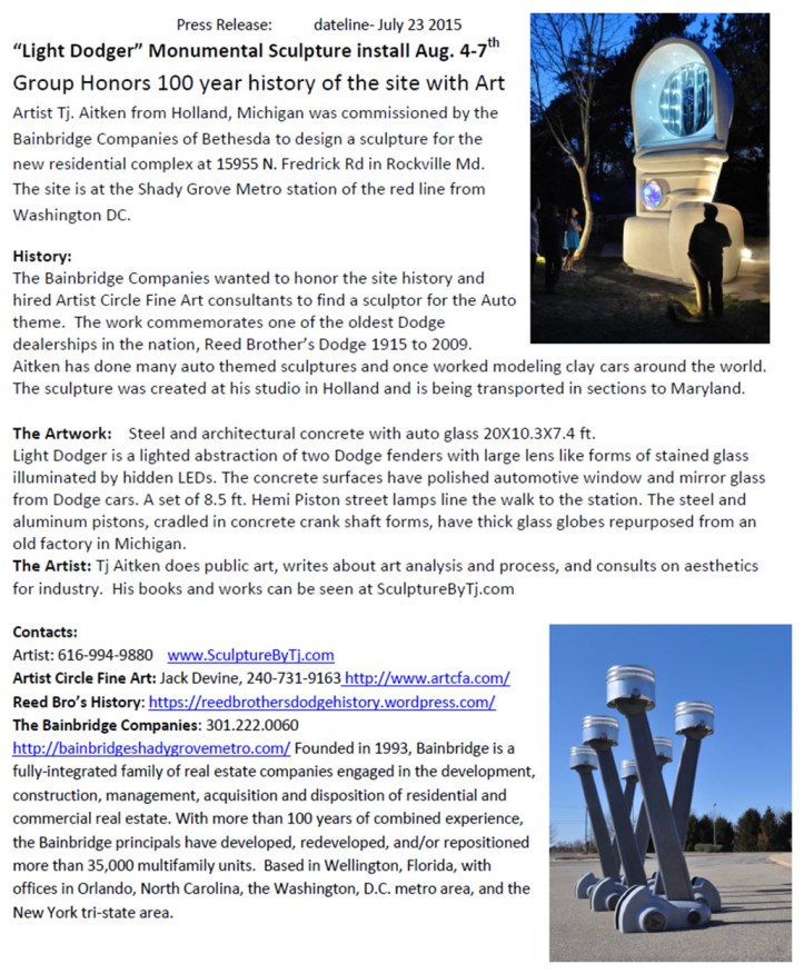 Light Dodger Installation Press Release