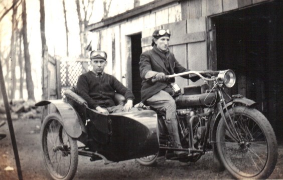 1914 Indian motorcycle with Sidecar