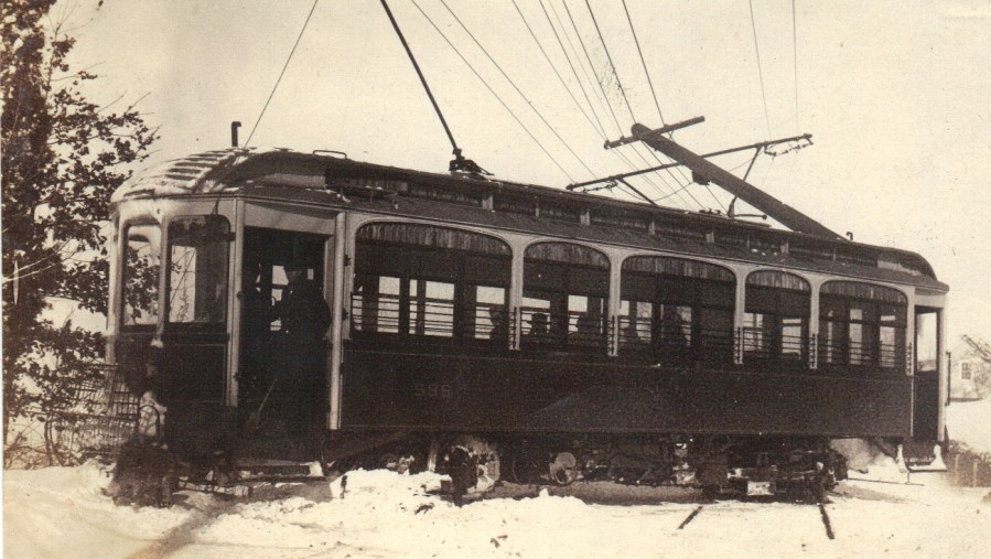 Derailed Trolley car Rockville