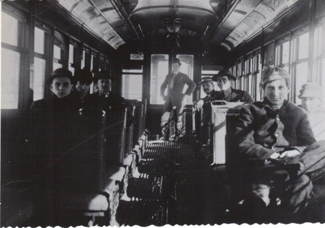 1920s Trolley car interior