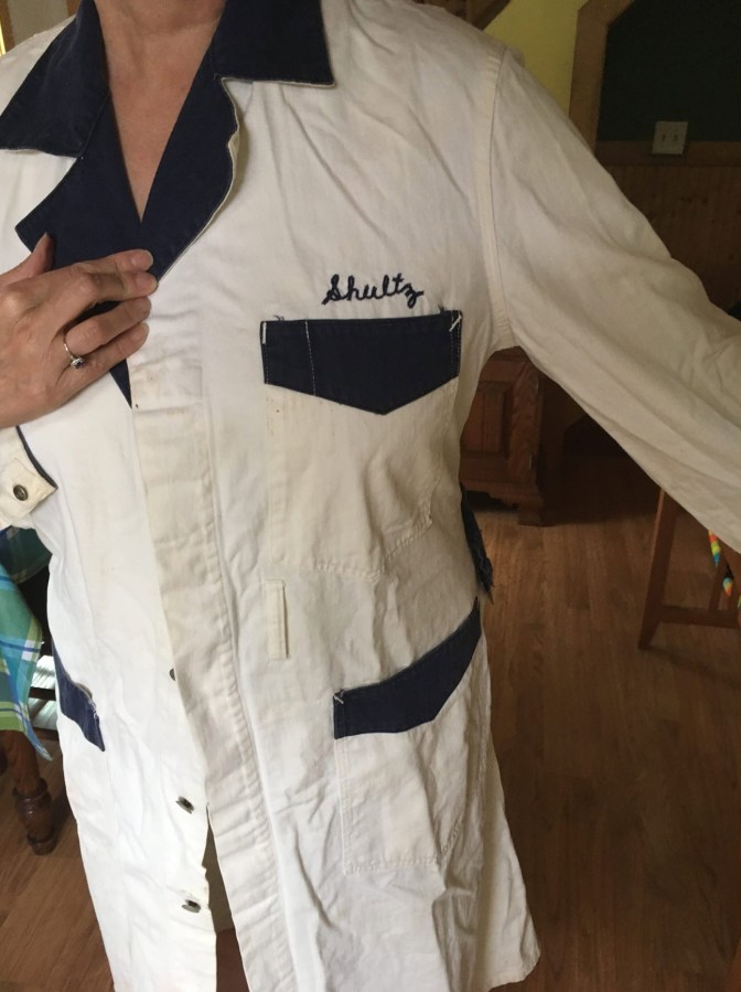 Gas Station Shop Work Coat Jacket for "Shultz"