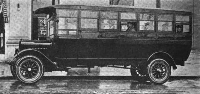 1922 GMC 20-passenger motor bus