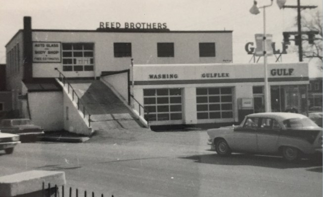 Reed Brothers Dodge Auto Glass and Body Repair Shop 1968