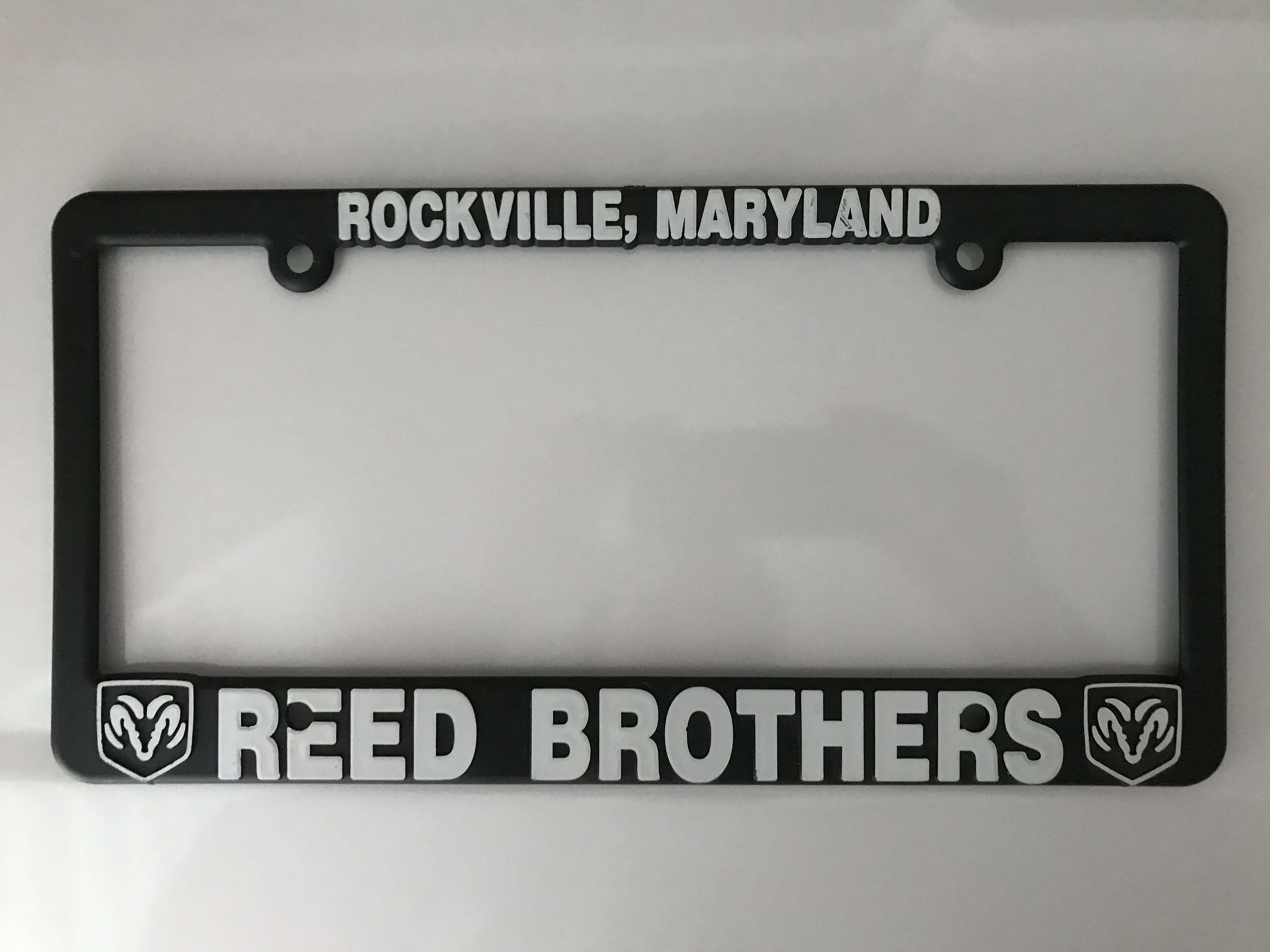 Reed Brothers license plate frame