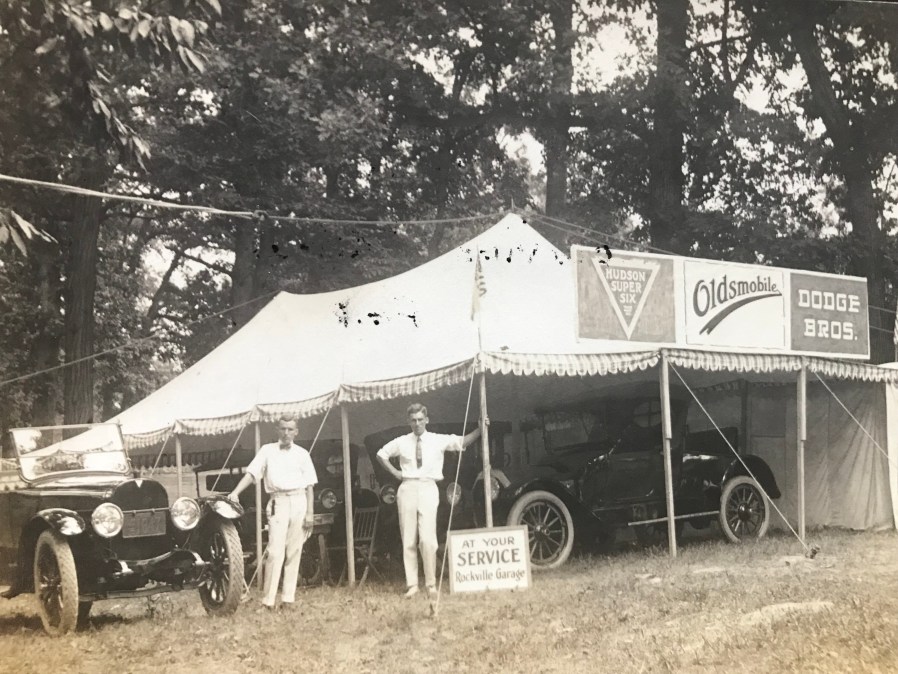 Rockville Garage at Rockville Fair 1918