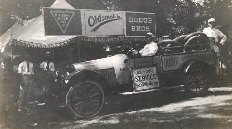 Rockville Garage at Rockville Fair 1918