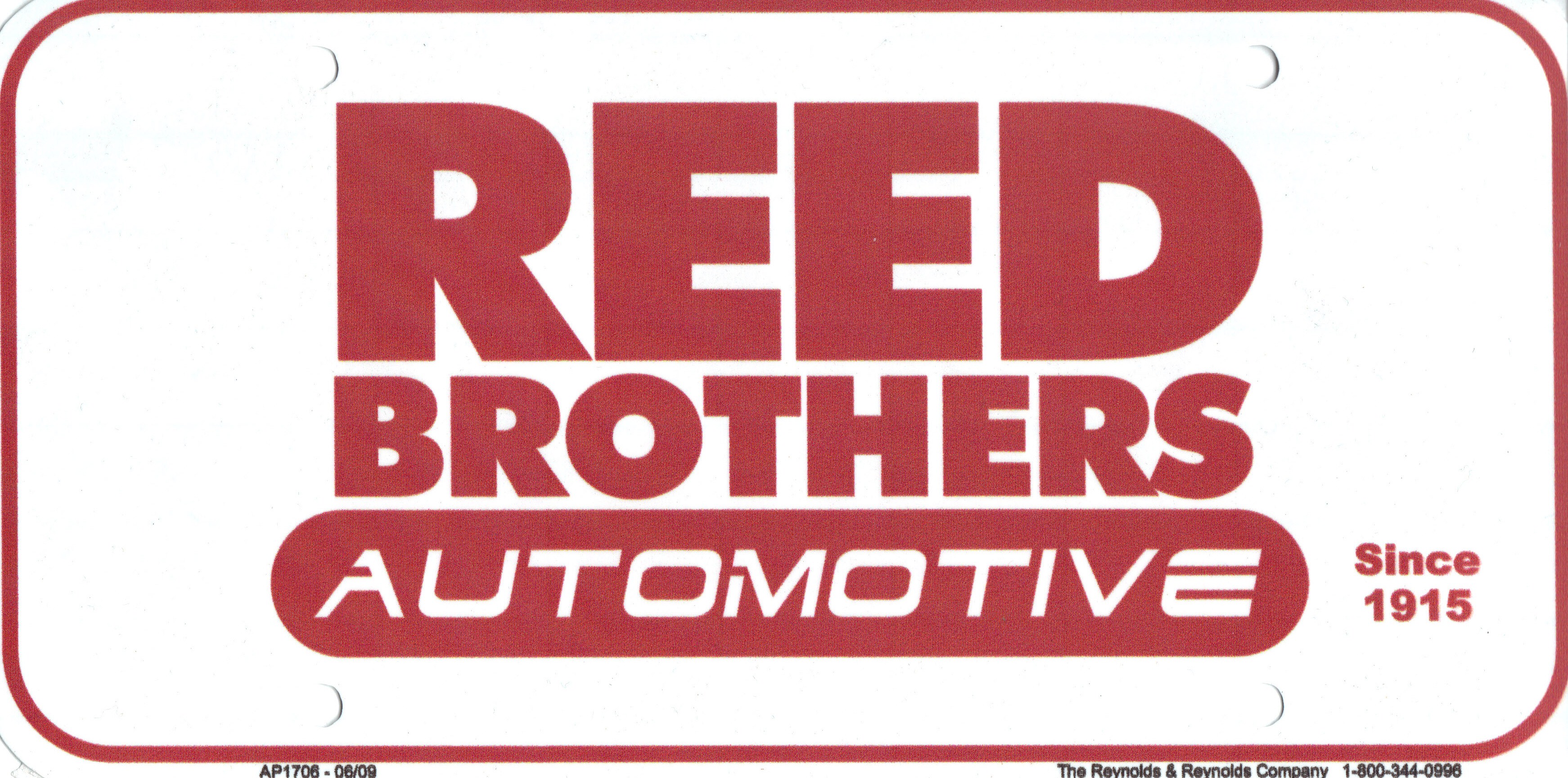 Reed Brothers Automotive license plate