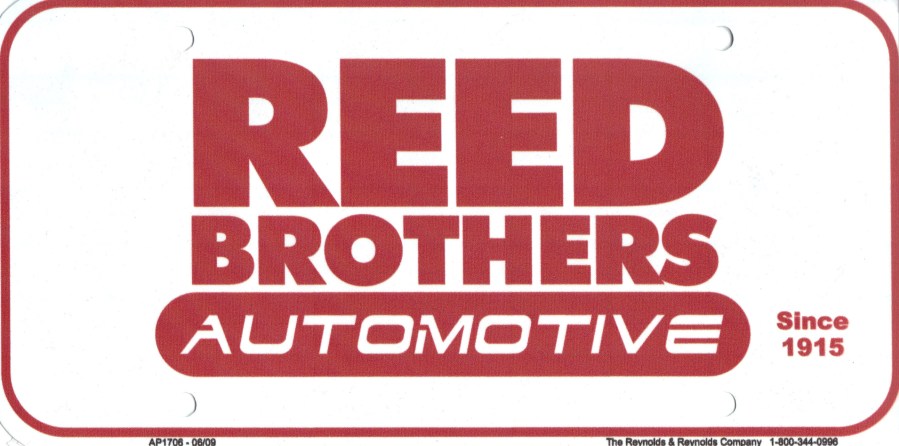 Reed Brothers Automotive license plate