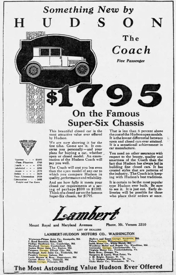 1920s Hudson & Essex ads