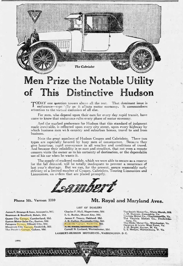 1920s Hudson & Essex ads