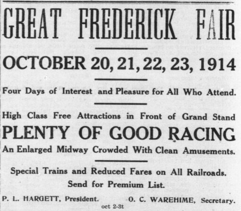 The Great Frederick Fair 1914
