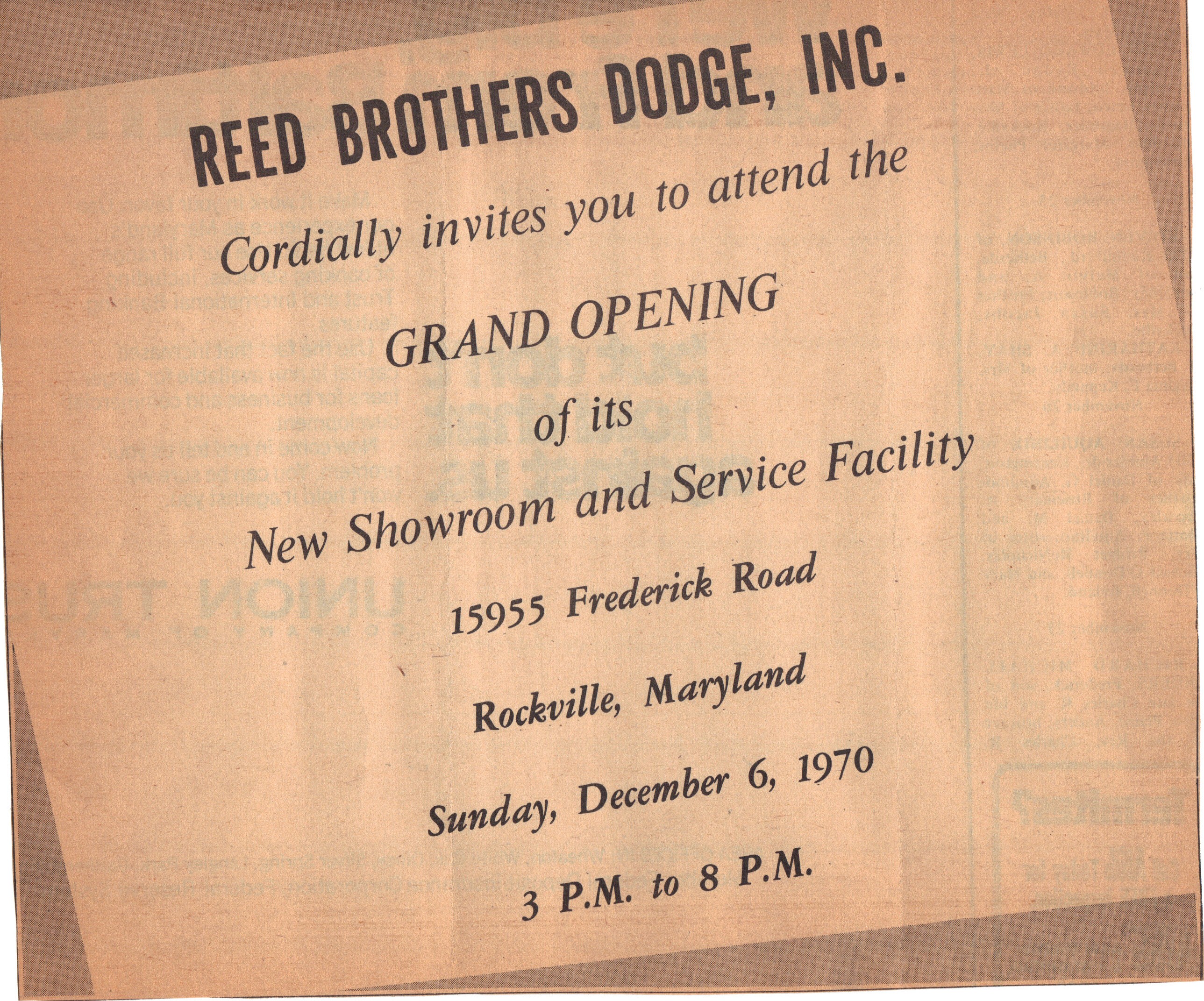 Reed Brothers Dodge Grand Opening