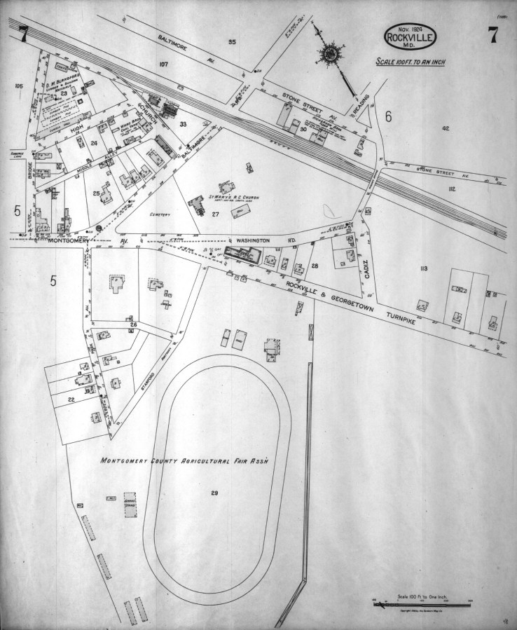 1924 Rockville Sanborn map