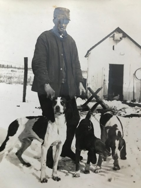 Hunter and his dogs