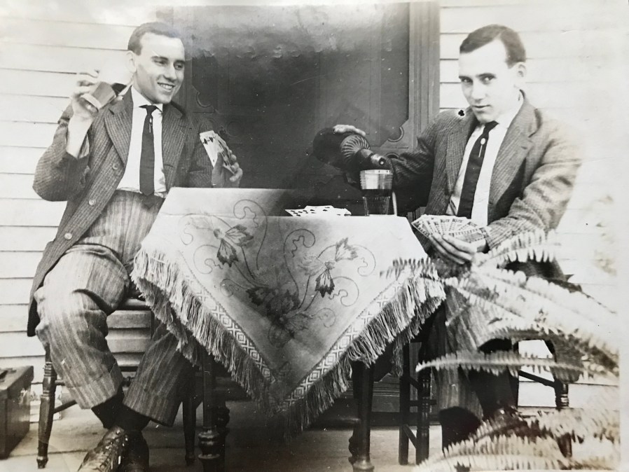 early 1900s double exposure image