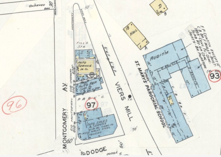 June 1949 Rockville Sanborn Map, Sheet 10, Revised Jan 1960 