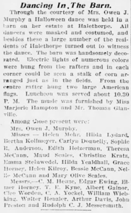 Halloween Dancing in 1912