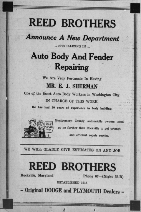 Auto Body and Fender Repair Addition, 1935