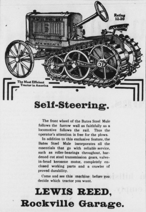 Bates Steel Mule Tractor, 1919