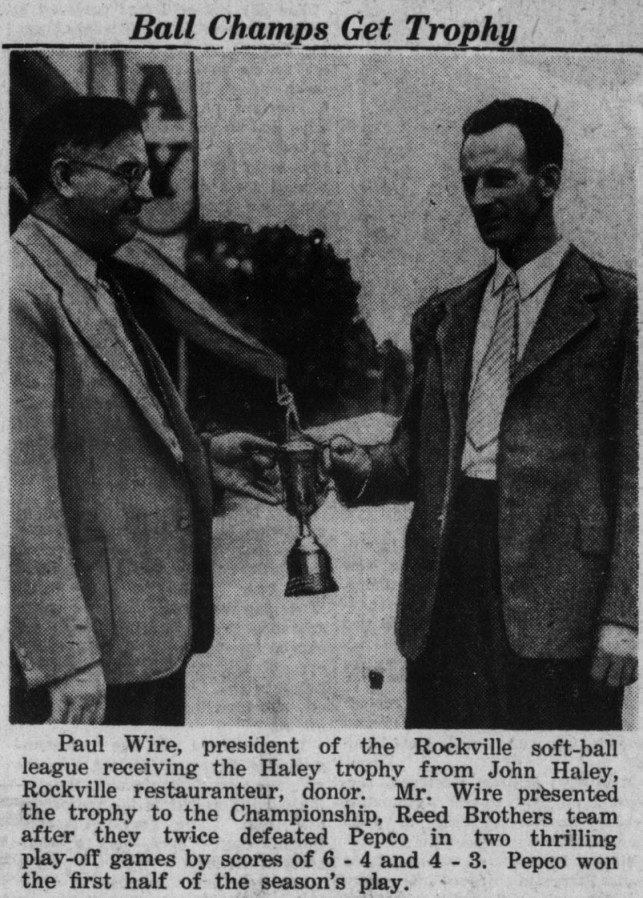 Reed Brothers softball champs, 1941