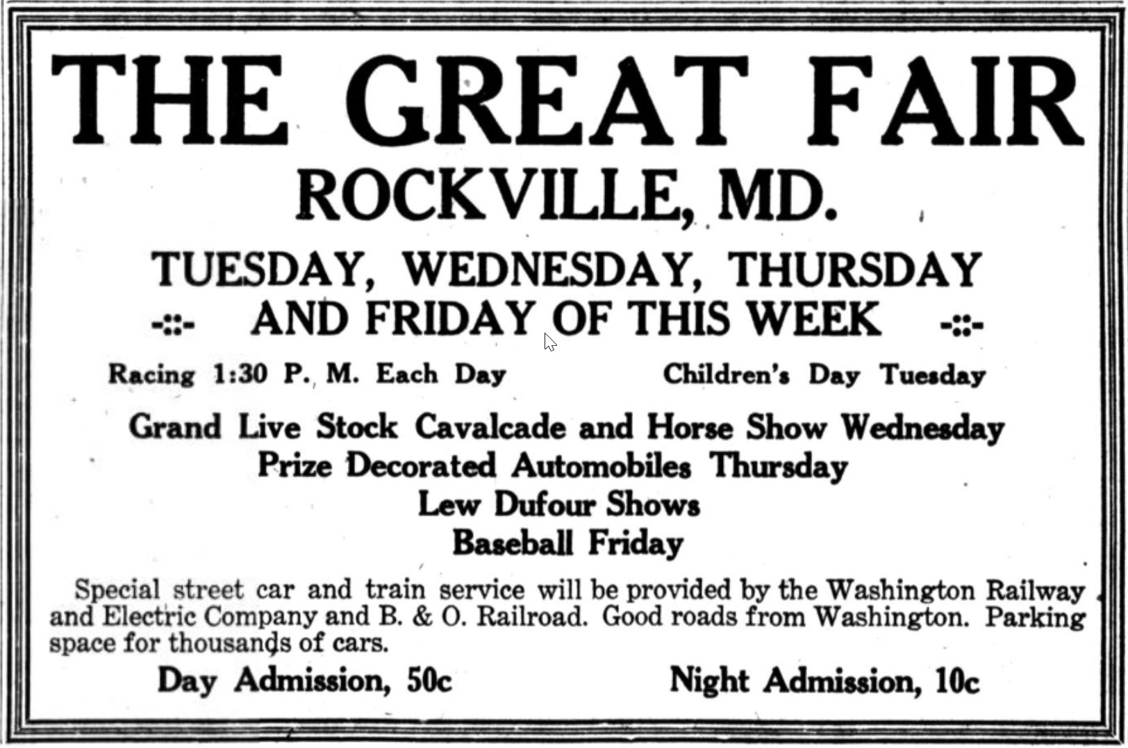 The Great Rockville Fair