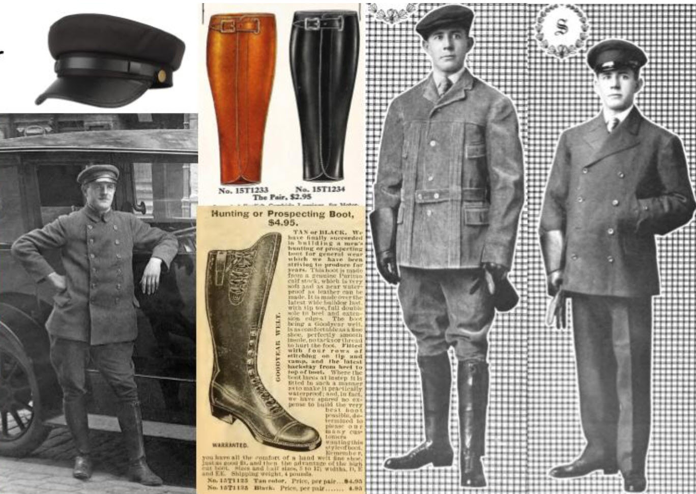 early 1900s chauffeur's uniform