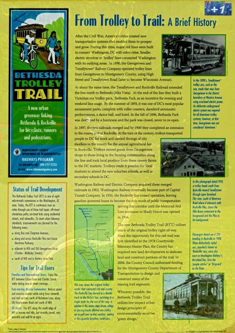 From Trolley to Trail Marker in Bethesda