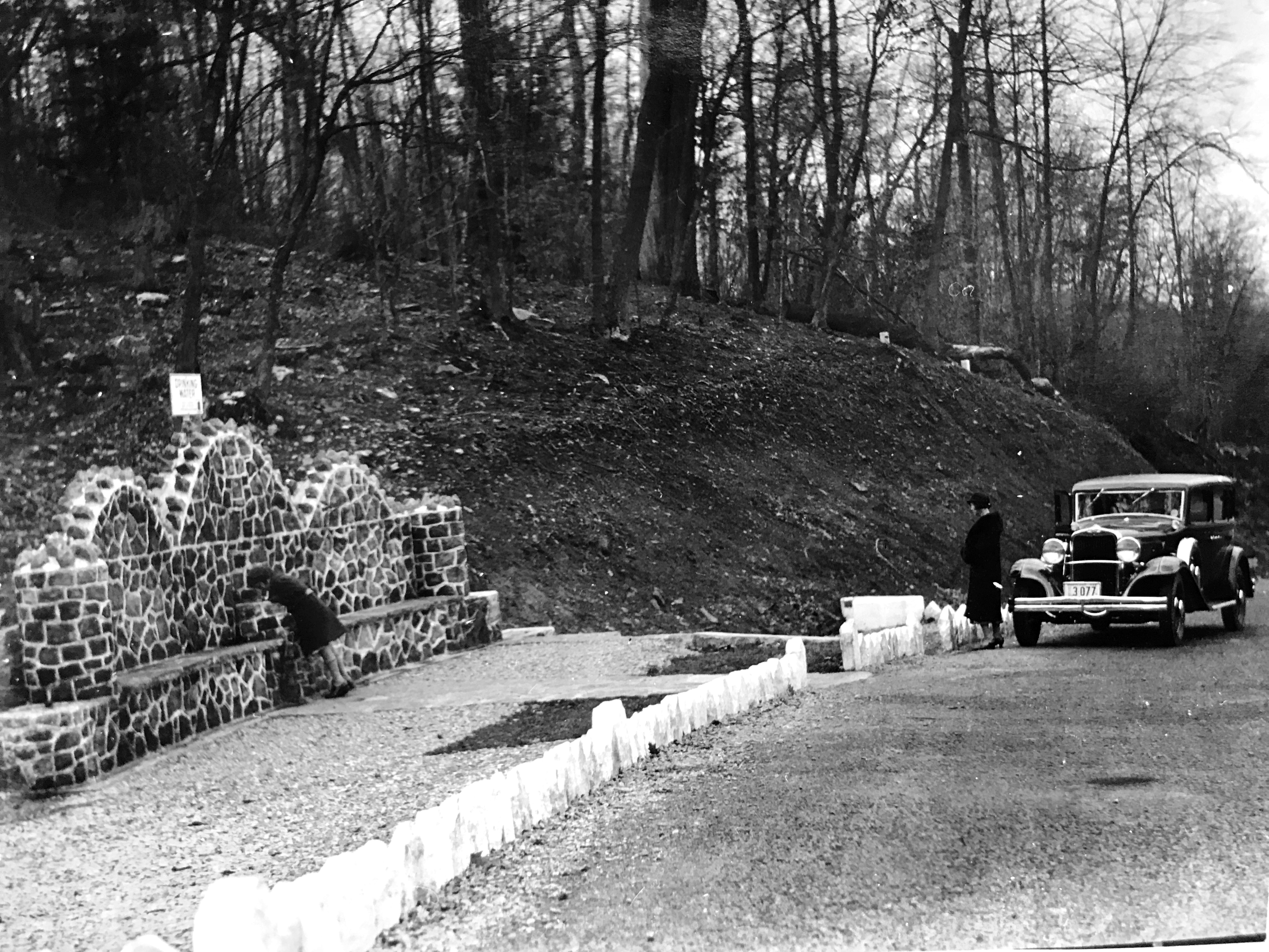Early 1920s roadside spring