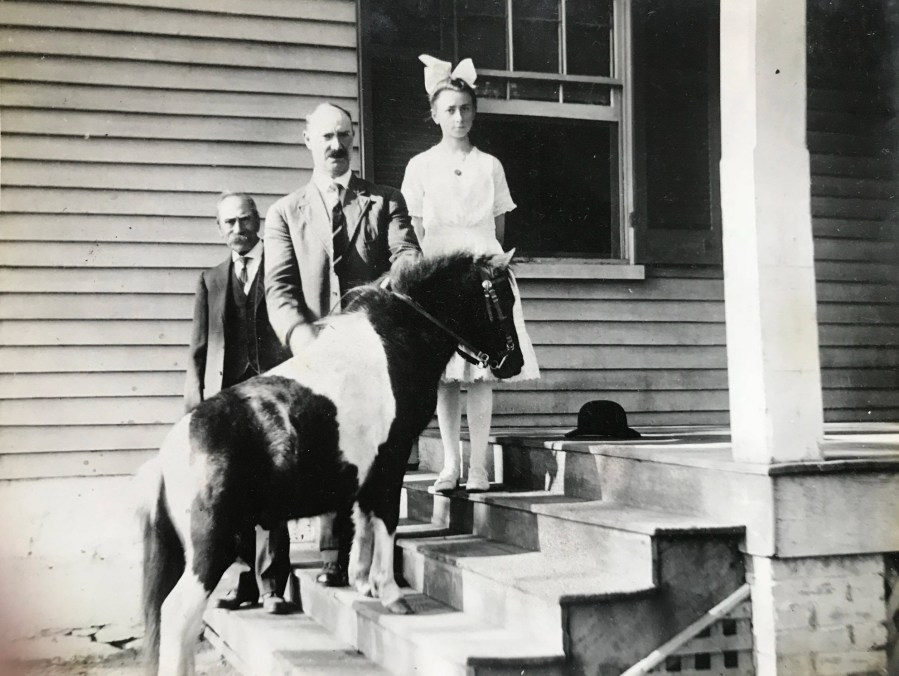 Early 20th Century Family Posing with Pony
