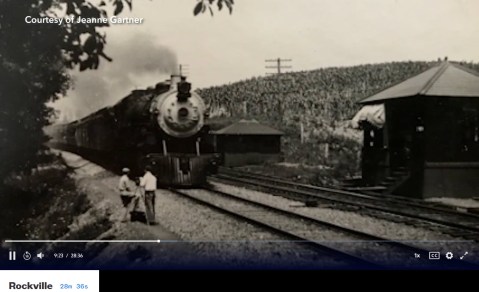 B&O train near Germantown, 1913