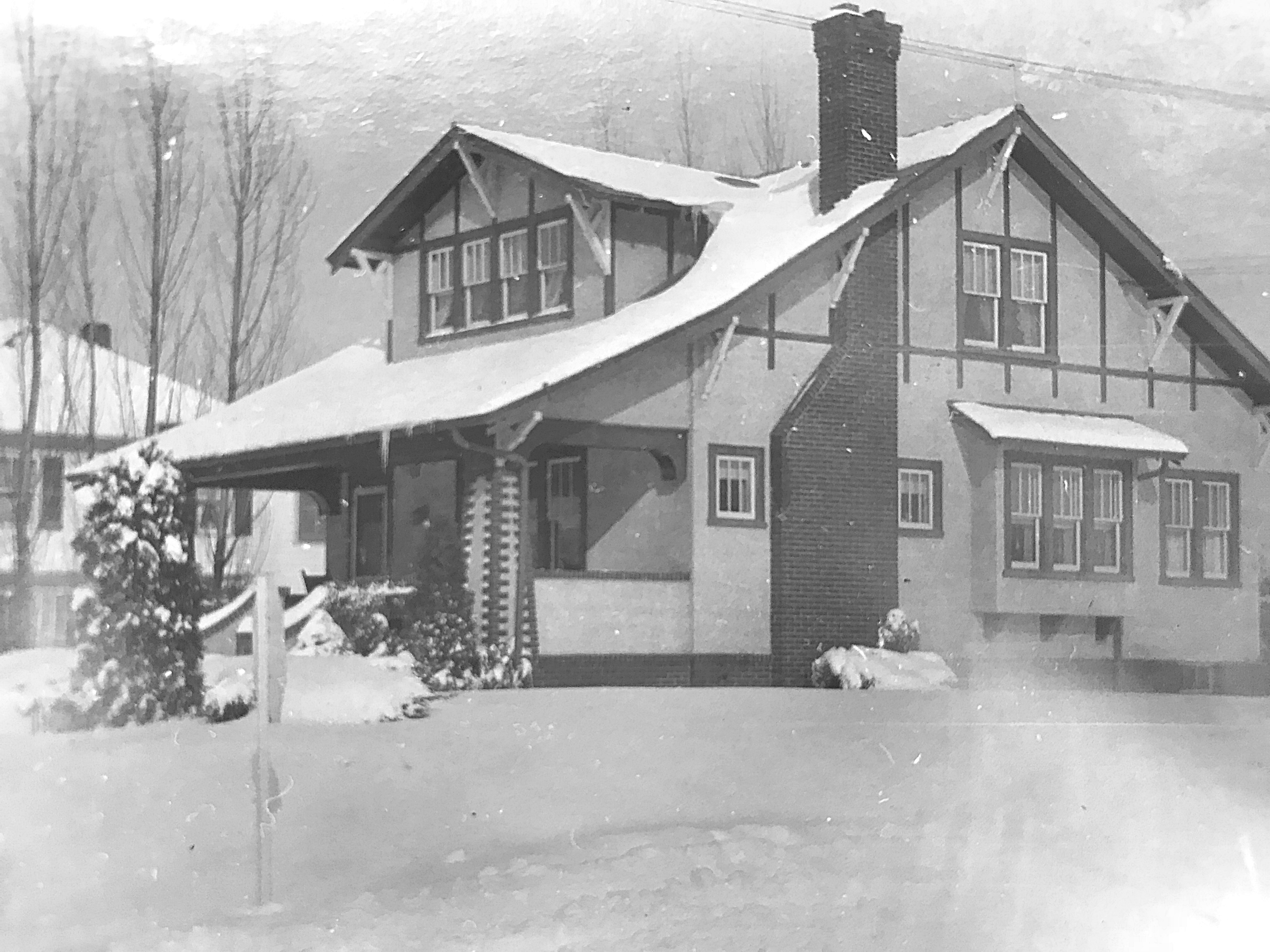 Reed family home on snowy day