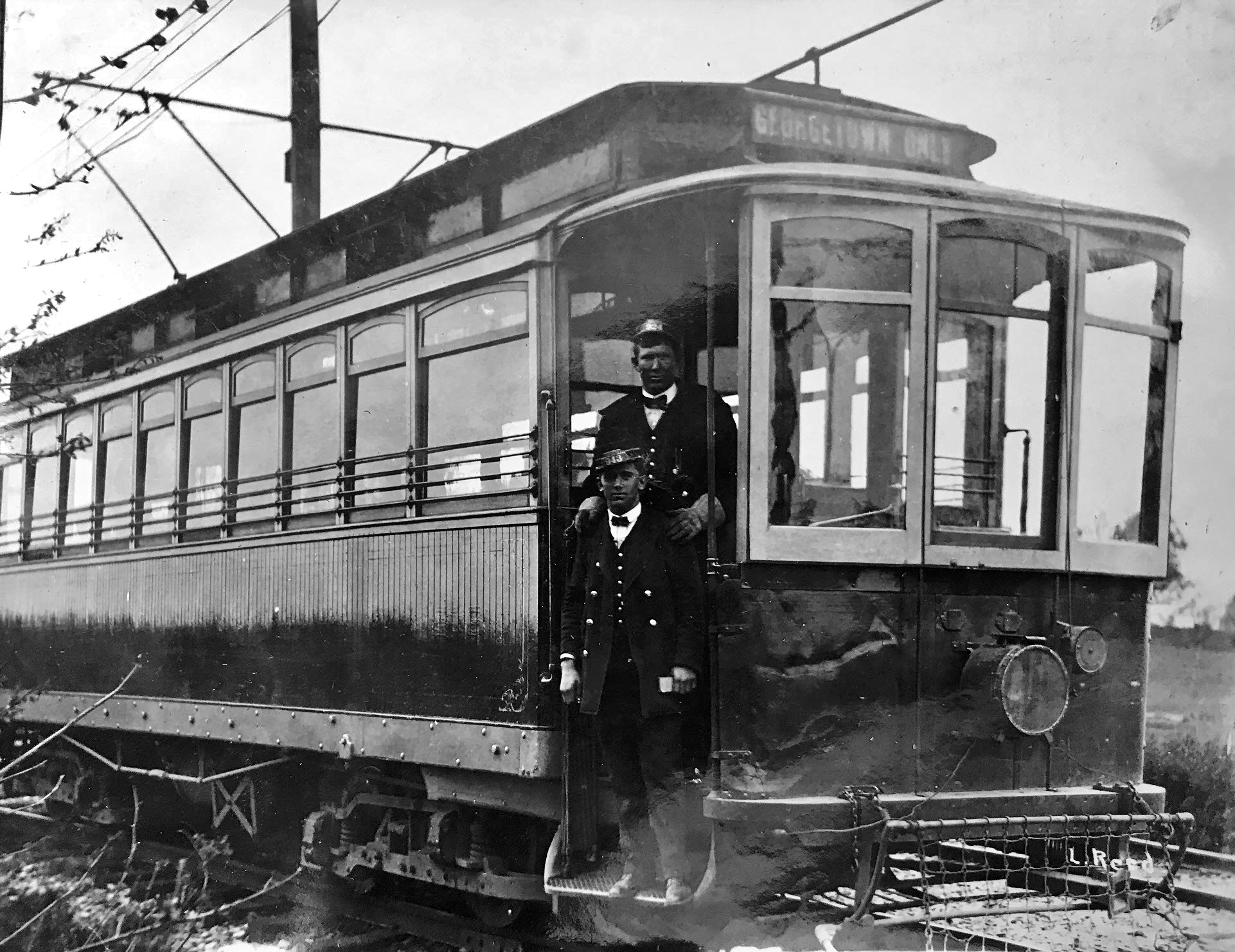 "Georgetown Only" trolley car
