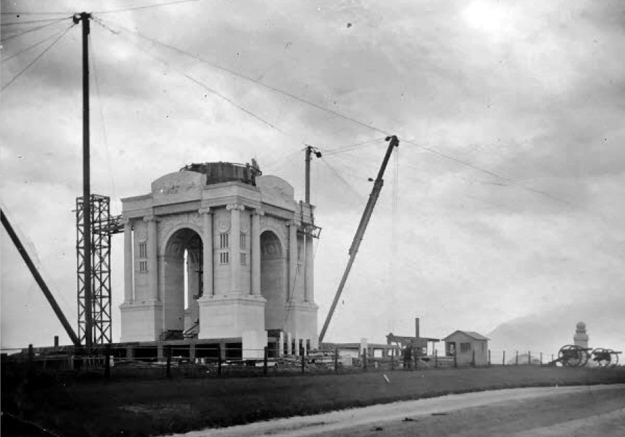State of Pennsylvania Monument Under Construction, 1910