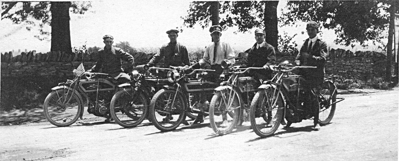 Rockville's Park Avenue Motorcycle Club, 1912